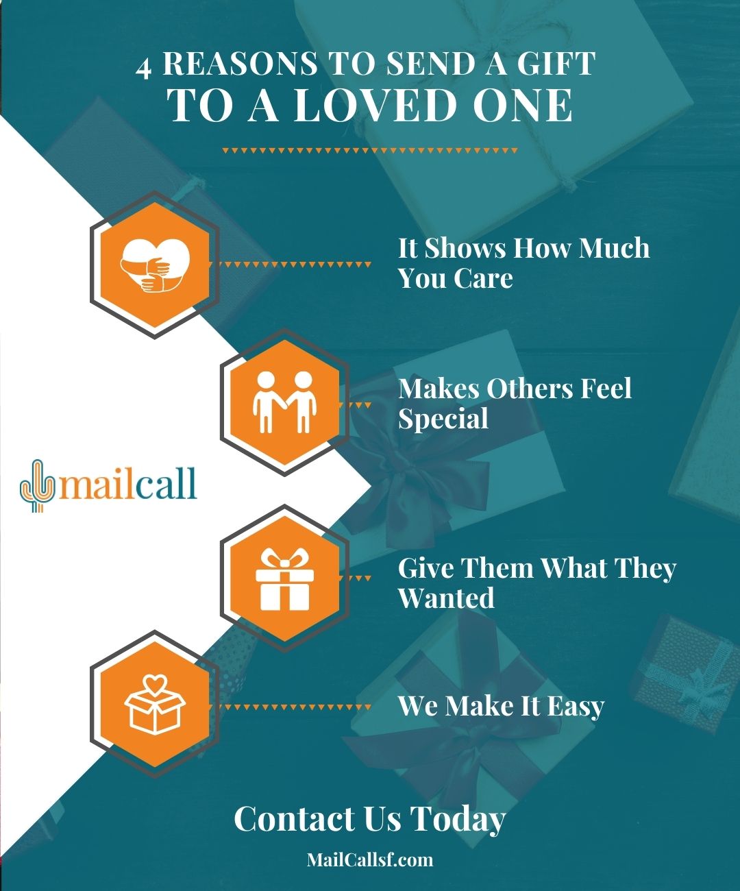 4 Reasons to Send a Loved One a Gift infographic 